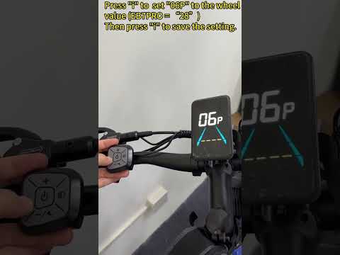 #ebike How to lift the speed limiter? Set 06P to 28 and 08P to max 62MPH.