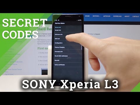 Codes SONY Xperia L3 - Hidden Mode / Secret Menu / Advanced Options