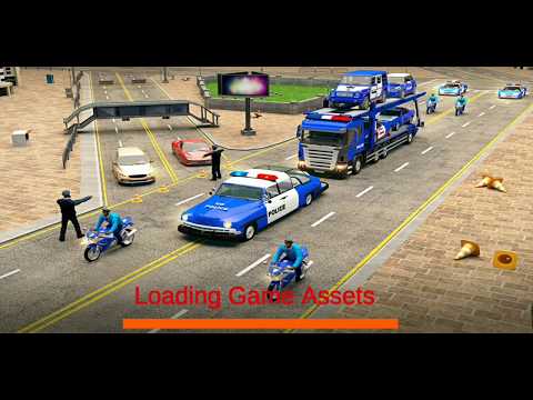 US Police Car Transporter Truck Plane - Cargo Police Limousine Driving - Android GamePlay