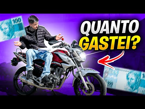 QUANTOS EU GASTEI PRA MONTAR A MINHA TITAN 160 NO PADRÃO! 😍