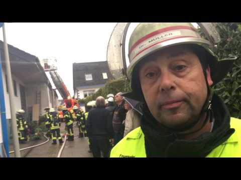 Dachstuhlbrand in Merscheid