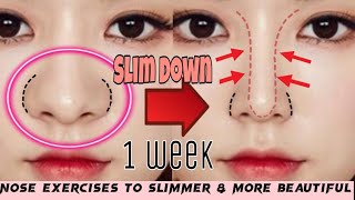 [5 Min] Nose Exercises To Slimmer & More Beautiful in 1 Week | Top Exercises for Nose at Home