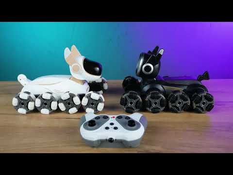 Собачка на радиоуправлении, музыка, подсветка, звуки, трансформация колес (588 A 2 A) 2 цвета