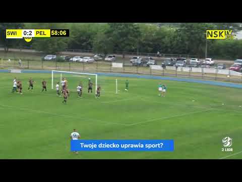 tv.nsk.pl [poprzeczka SWI 59] MKS Świt Nowy Dwór Maz. - KS Pelikan Łowicz 3:2 (0:2) 2023-06-17 g. 17