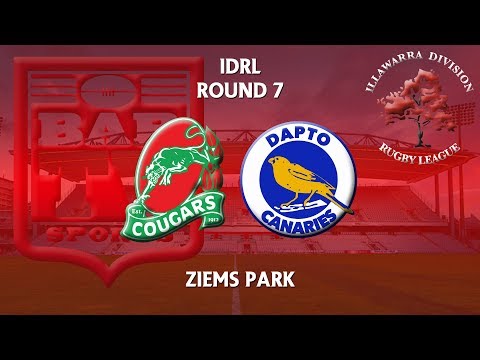 2018 Illawarra RL 1st Grade Round 7 - Corrimal Cougars v Dapto Canaries