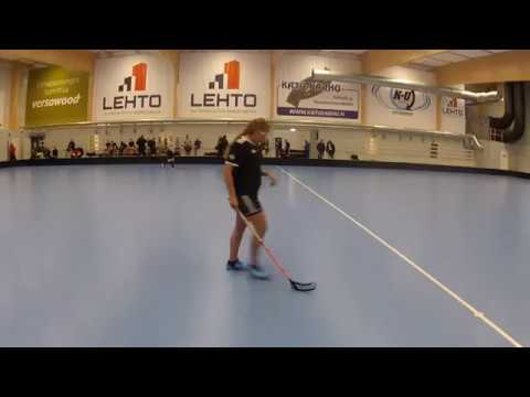 18.9.2019 FC Tuusula B-tytöt - Icehearts C-tytöt - voittolaukaukset 2/2 Tuusulan salibandyhalli