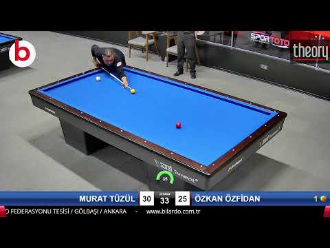 MURAT TÜZÜL & ÖZKAN ÖZFİDAN Bilardo Maçı - 2022 1.LİG PLAY-OFF-1.TUR