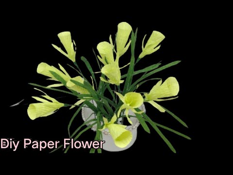ক্রেপ পেপার দিয়ে তৈরি ফুল।। How To Make Crepe Paper Flower ।।Art's of Aurin