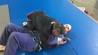 Knee elbow escape from side control