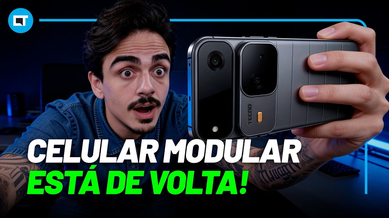 VOLTOU! Veja o celular MODULAR magnético da TECNO que viralizou na MWC 2026