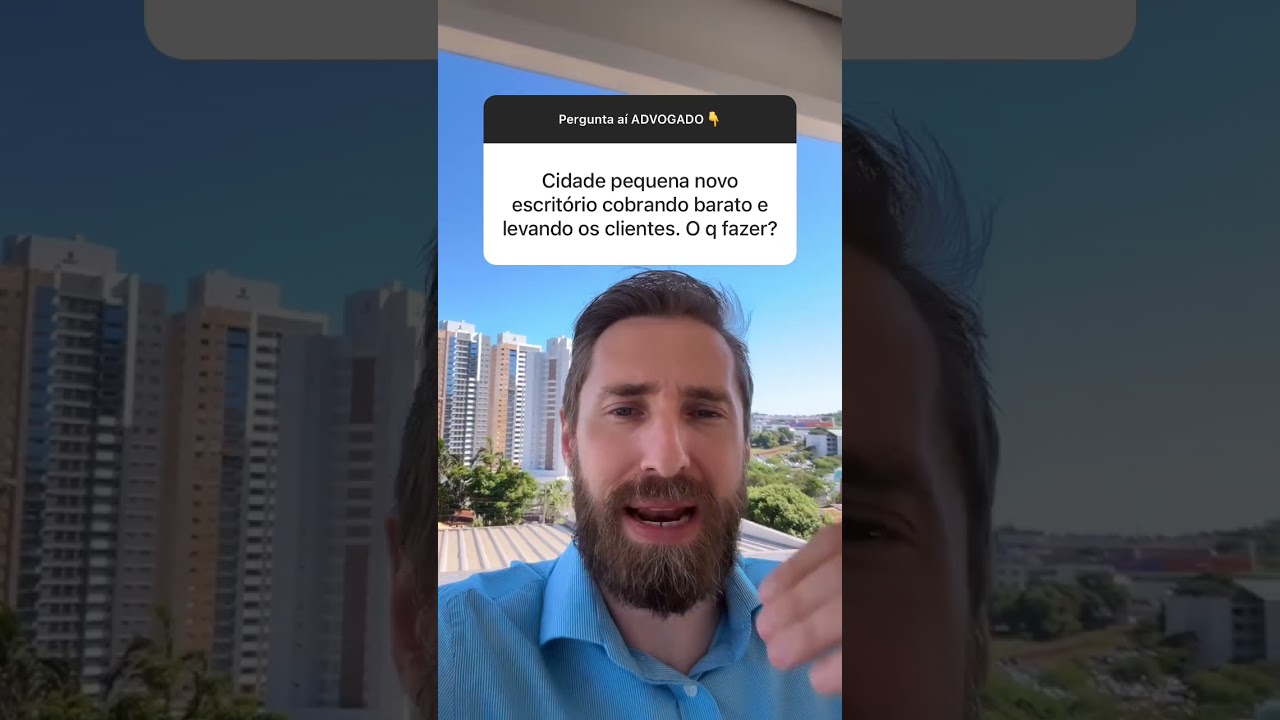 "Cidade pequena novo escritório cobrando barato..." #marketingjuridico #advocacia