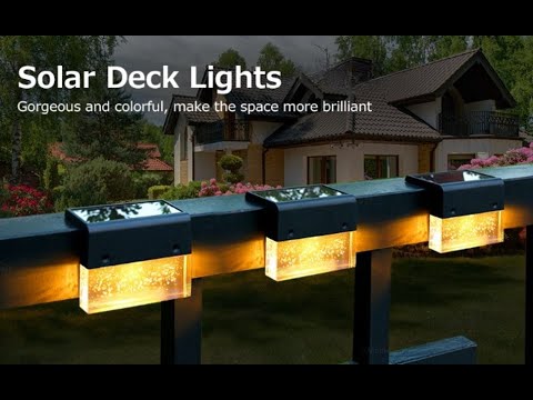 Homehop  Solar LED Lights for Garden Home Outdoor Decoration Lamp Waterproof Deck, Step, Fence