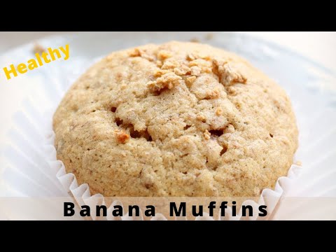 Banana Muffins | Baked Banana Muffin Cups | Healthy + Easy