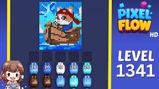 Pixel Flow Level 1341 Solution Walkthrough