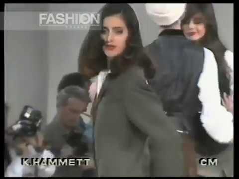 "Katharine Hamnet" Autumn Winter 1989 1990 Paris pret a porter women by Canale Moda