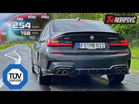 TUV & EU LEGAL // BMW M340i AKRAPOVIC EXHAUST & 200 CELL Downpipe