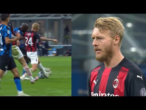 Simon Kjaer highlights vs. Inter | AC Milan's defensive wall