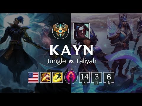 Kayn Jungle vs Taliyah - NA Challenger Patch 8.22