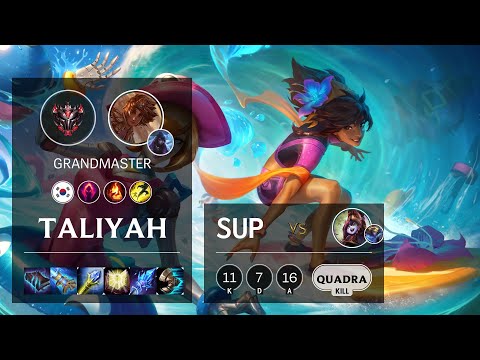 Taliyah Support vs Lulu - KR Grandmaster Patch 10.19