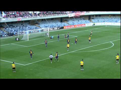 Gol de Benja en el FC Barcelona B (2-1) Girona FC - HD