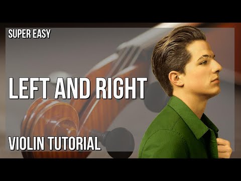 SUPER EASY: How to play Left And Right  by Charlie Puth ft Jung Kook on Violin (Tutorial)
