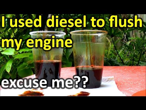 How to FLUSH engine OIL with Diesel (WARNING!!)
