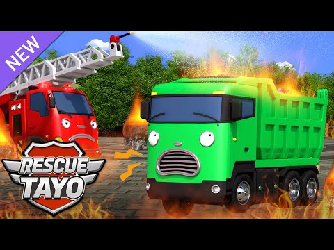 Blue Team! Red Team! Rescue Max, Who's on Fire! l Rescue Car Story l Tayo Rescue Team l Tayo English