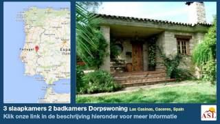 preview picture of video '3 slaapkamers 2 badkamers Dorpswoning te Koop in Las Casinas, Caceres, Spain'