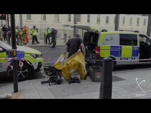 6 February 22. Joint Hazmat Training Exercise, BTP - LAS - LFB. Elizabeth Line Station, Paddington.