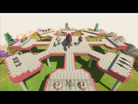 "3 VS 3" SPINOSAURUS+GHOR HAMMER+MINOTAUR vs 2× MINI BOSS+ A BOSS - [Shajidul Haque Request] ARBS