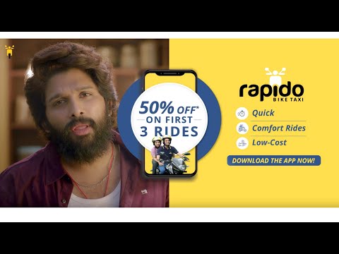 Bharat jangid Rapido allu arjun