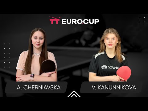19:40 Alina Cherniavska  - Vasylysa Kanunnikova 31.08.2024 TT Euro.Cup Women Ukraine Star. TABLE 4
