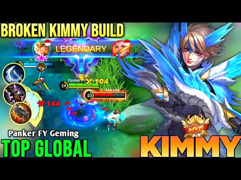 KIMMY FULL BUILD MARKSMAN BROKEN? | TOP GLOBAL KIMMY Panker FY Geming - MOBILE LEGENDS