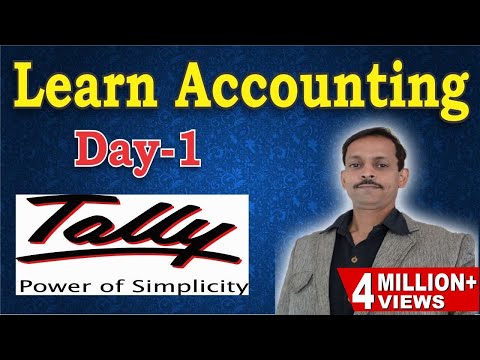 Tally erp 9 complete basic accounting class with example (hi...