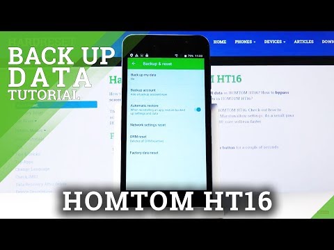 How to Perform Google Backup in HOMTOM HT16  - Copy Files