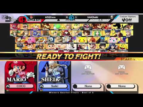 Gambit: June Winners Quarters - A51|Coco (Mario) vs SAK|Saiki (Sheik)