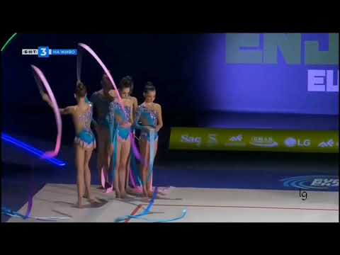 Junior Group Spain 5 Ribbons Final European RG Championships Baku 2019