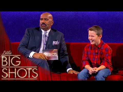 Steve Harvey Meets 11-Year-Old Fiddle Player Carson Peters | Little Big Shots