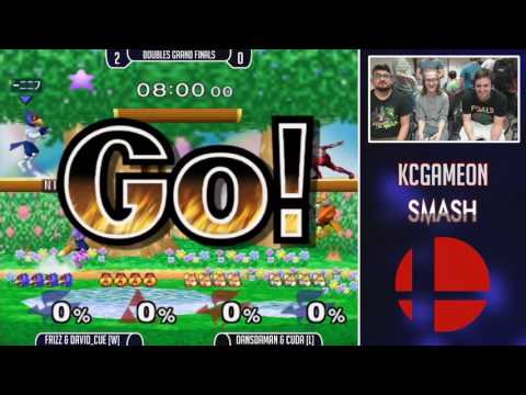 KCGameOn SSBM - Frizz & David Cue Vs. Dansdaman & Cuda - Doubles Grand Finals