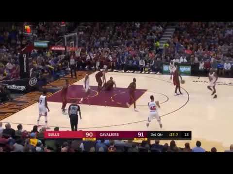 Kay felder breaks kyle korver anklee| 10•24•17| CHICAGO BULLS VS CLEVELAND CAVALIERS