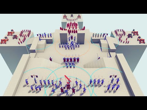 80x CRUSADERS vs 110x ALL FACTION - Totally Accurate Battle Simulator | TABS