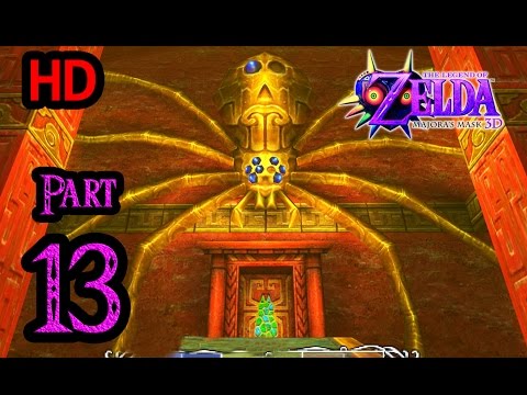 Zelda Majora's Mask 3D 100% Walkthrough 1080p HD Part 13 - Swamp Spider House - Mask of Truth