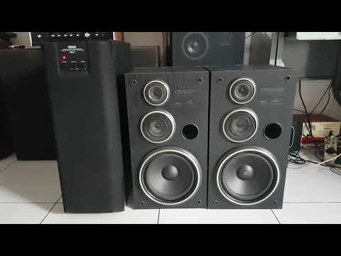 KENWOOD S1 M Speakers featuring YAMAHA YST - SW 120 Active Servo Processing Subwoofer system