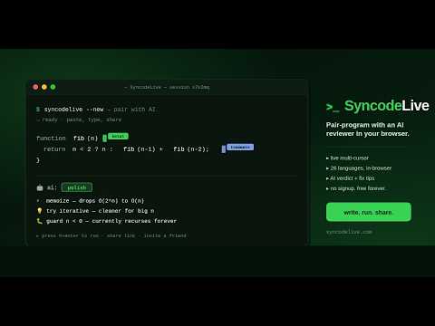 SyncodeLive 소개 영상