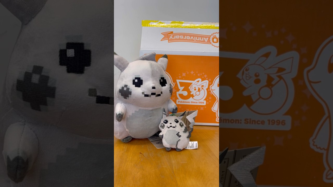 Opening the Original Game Boy Pikachu Plush from Pokemon Center!!
