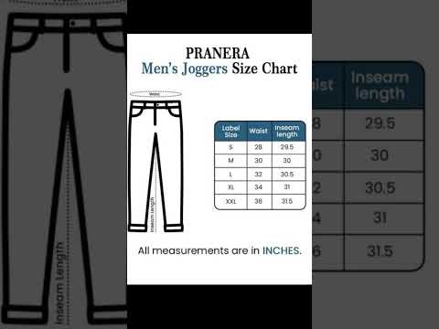 Pant Size | pant size chart | girls pant size | pant size chart for men #pantsizechart #joggerpants