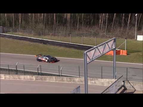 4 Lamborghini Huracan Supertrofeo's testing at Circuit Zolder