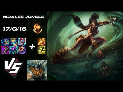 JUNGLE Nidalee vs Olaf - NA Grandmaster Patch 25.20