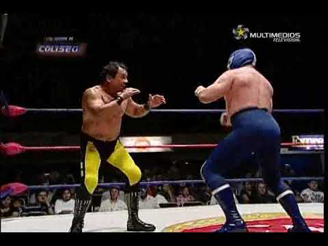 Blue Demon Jr. & Rico Rodríguez vs Máscara Púrpura & Mongol Chino