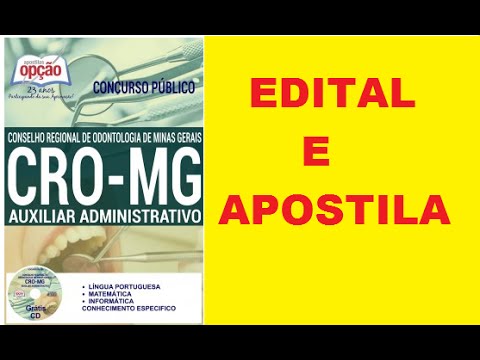 Apostila Concurso CRO MG 2016-Cargo Auxiliar Administrativo